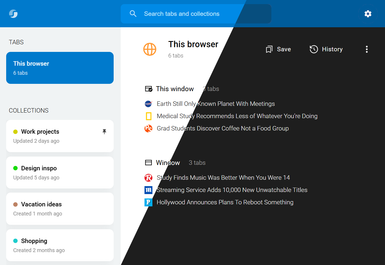 Light/dark mode